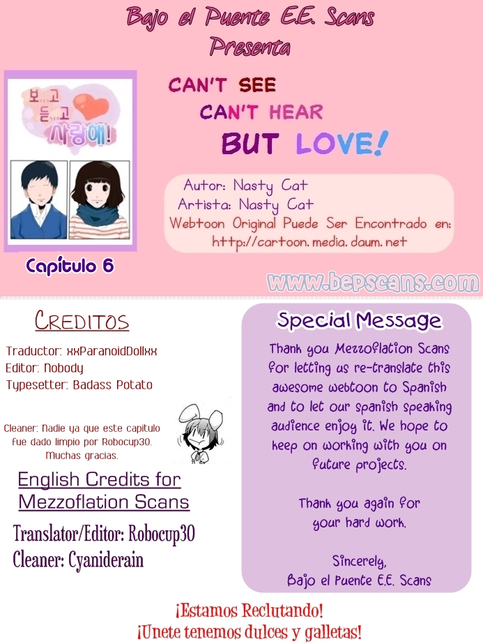 Can't See Can't Hear But Love-Chapter 6